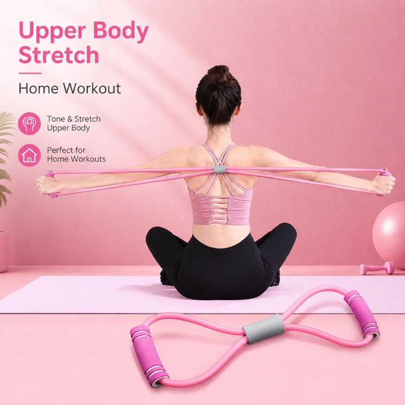 Resistance Bands with Foam Spo - Yoga Fitness At Home 评论和价格