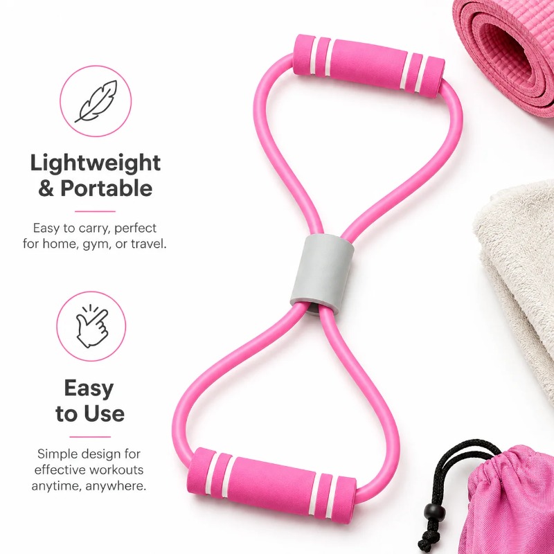 Resistance Bands with Foam Spo - Yoga Fitness At Home 评论和价格