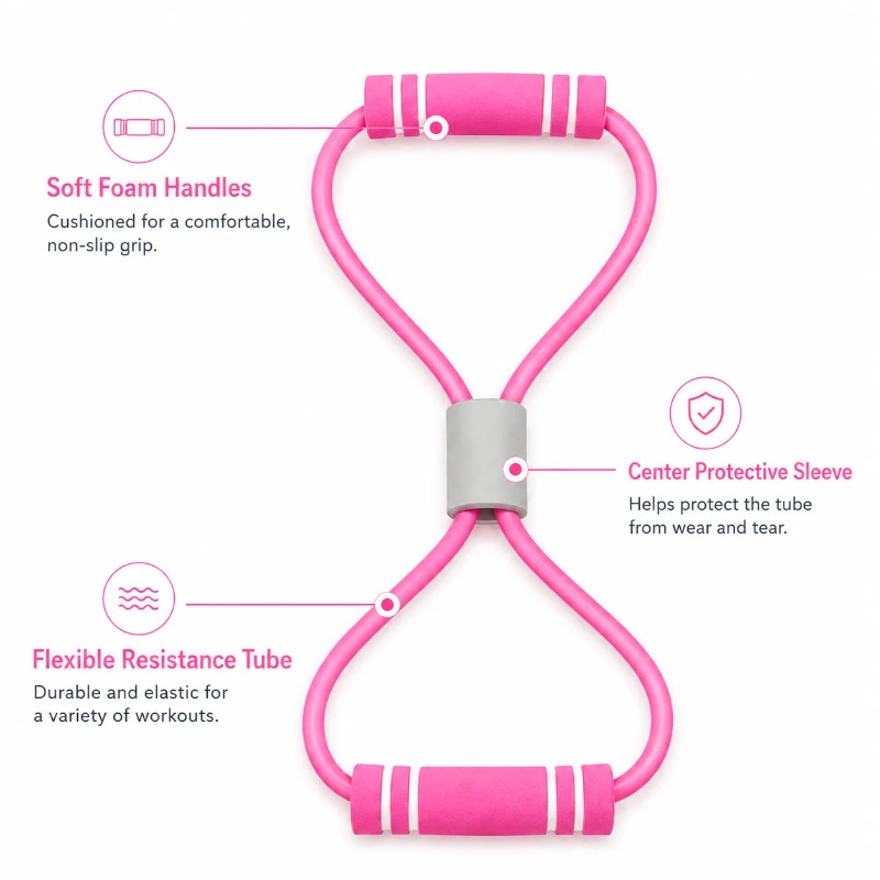 Resistance Bands with Foam Spo - Yoga Fitness At Home 评论和价格