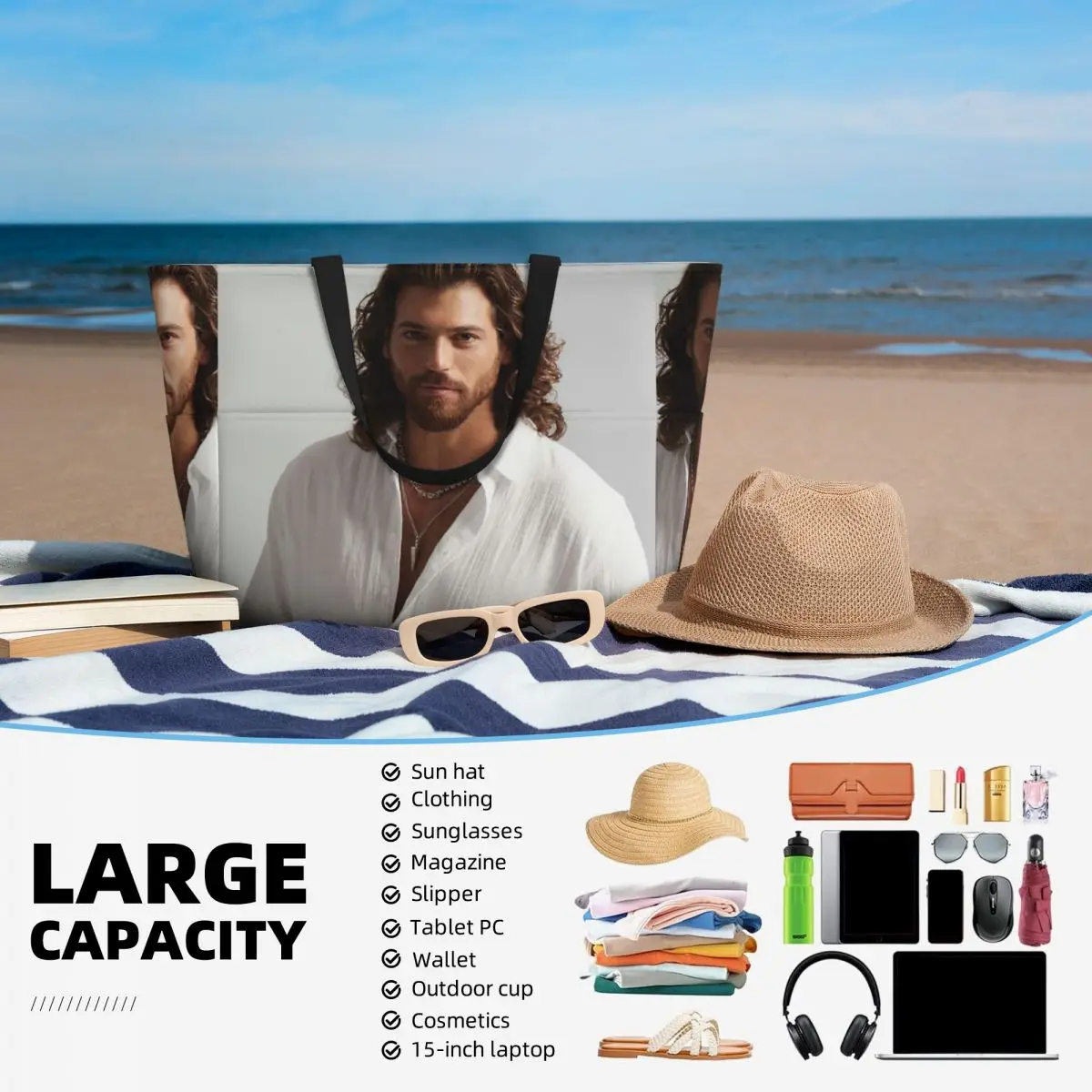 Actor Can Yaman Photo Beach To - Yoga Fitness Gym Photos 评论和价格