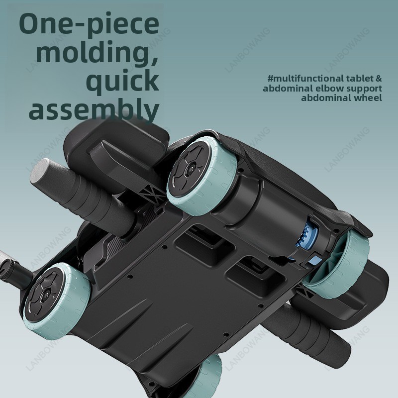 New 4 Wheels Auto Rebound Ab R - Ab Wheel Roller 评论和价格