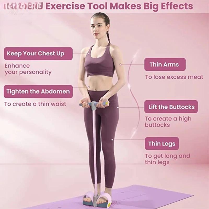 Hot Sale 4-Tube Resistance Ban - Yoga Pedal Puller Fitness Equipment 评论和价格