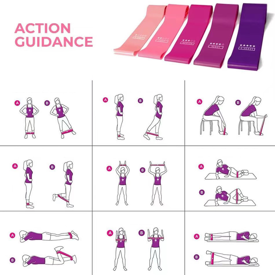 Pilates Ball Resistance Bands  - Yoga Fitness At Home 评论和价格