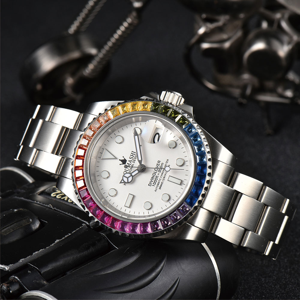 40mm Luxury Diving Men's Watch - Resistance Bands 评论和价格