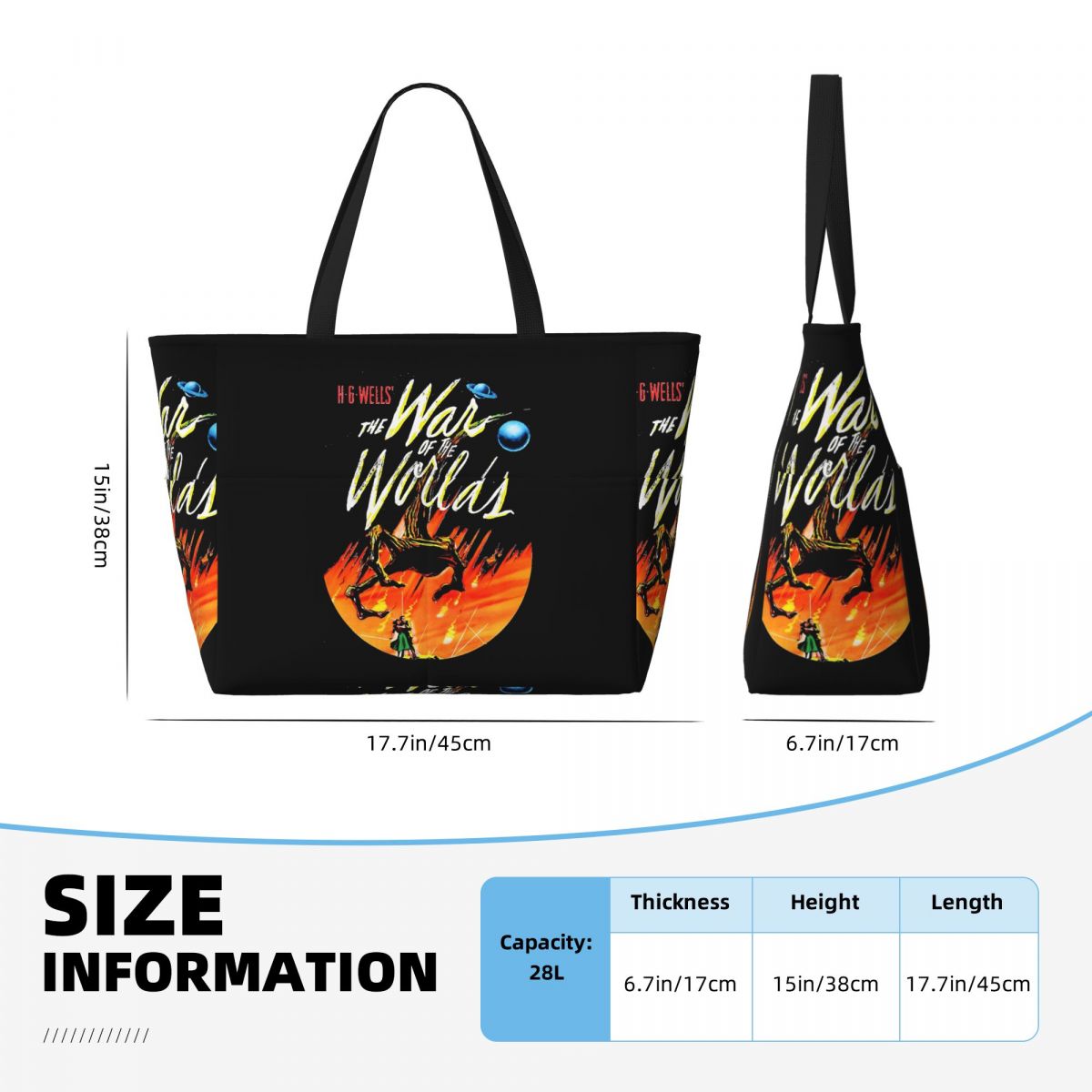 War Of The Worlds Beach Tote B - Yoga Fitness World 评论和价格