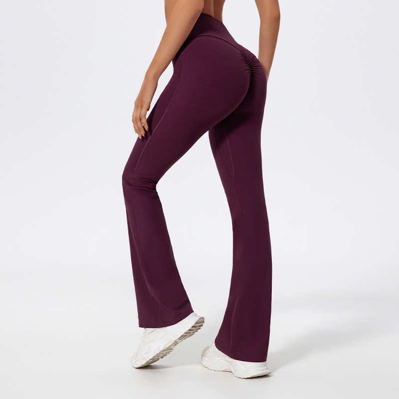LezyanXR Wide Leg Tight Nude H - Yoga Fitness Workout 评论和价格