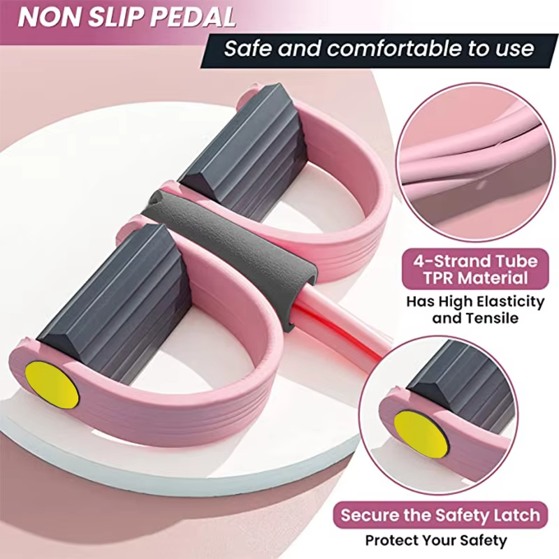 Resistance Bands 4-Tube Yoga P - Yoga Pedal Puller Fitness Equipment 评论和价格