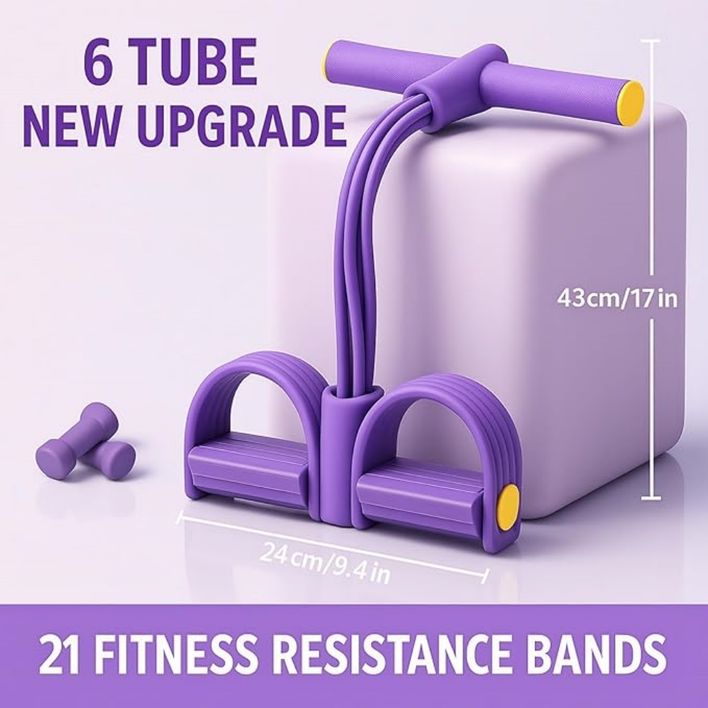 Multifunction Tension Rope, 6- - Yoga Pedal Puller Fitness Equipment 评论和价格
