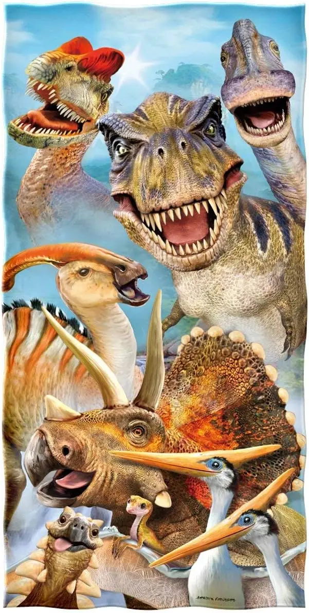 Dinosaur World Quick Drying To - Yoga Fitness World 评论和价格