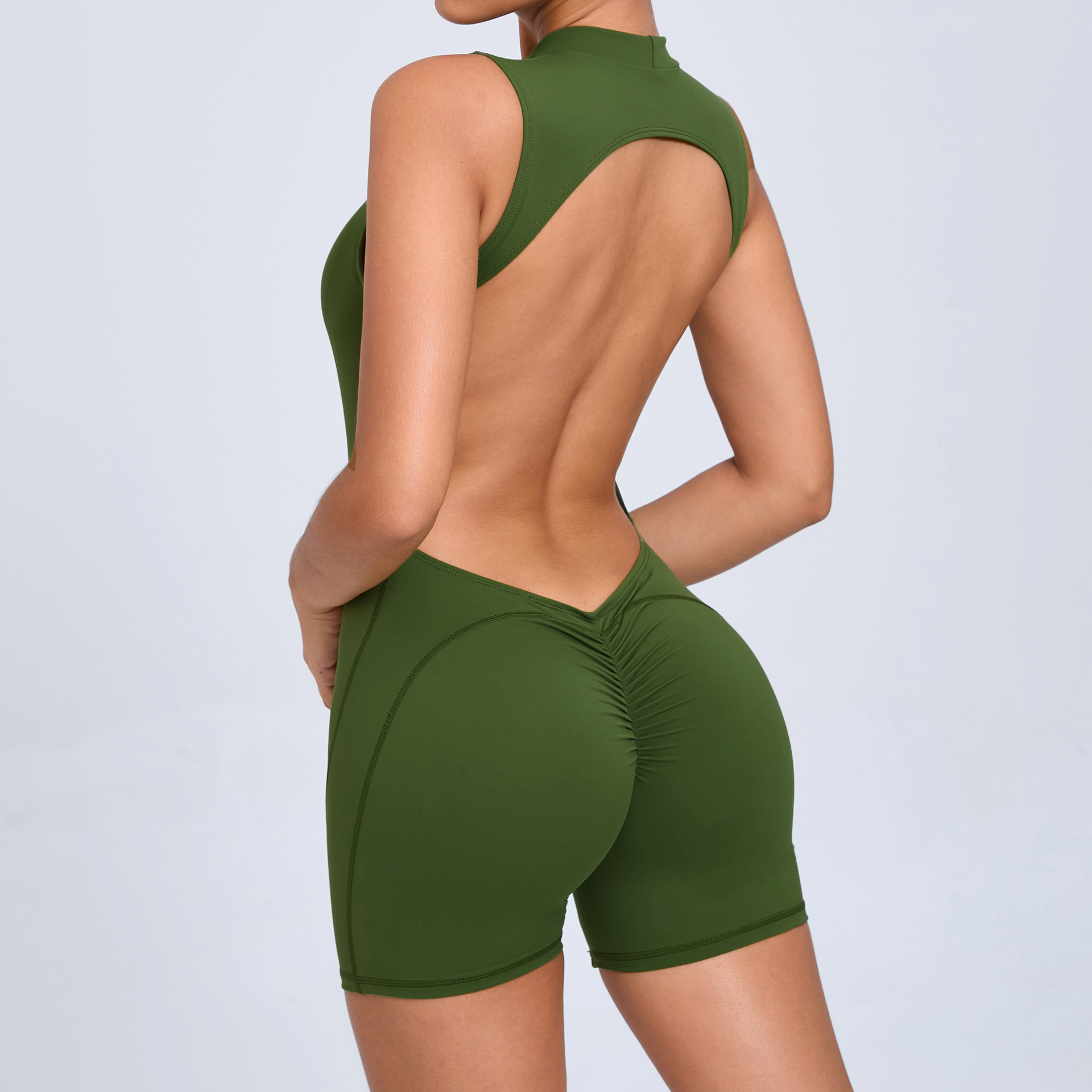 Hollow Backless Gym Bodycon Sh - Yoga Overall Fitness 评论和价格