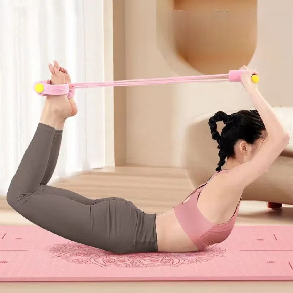 6-Tube Resistance Bands Fitnes - Yoga Pedal Puller Fitness Equipment 评论和价格