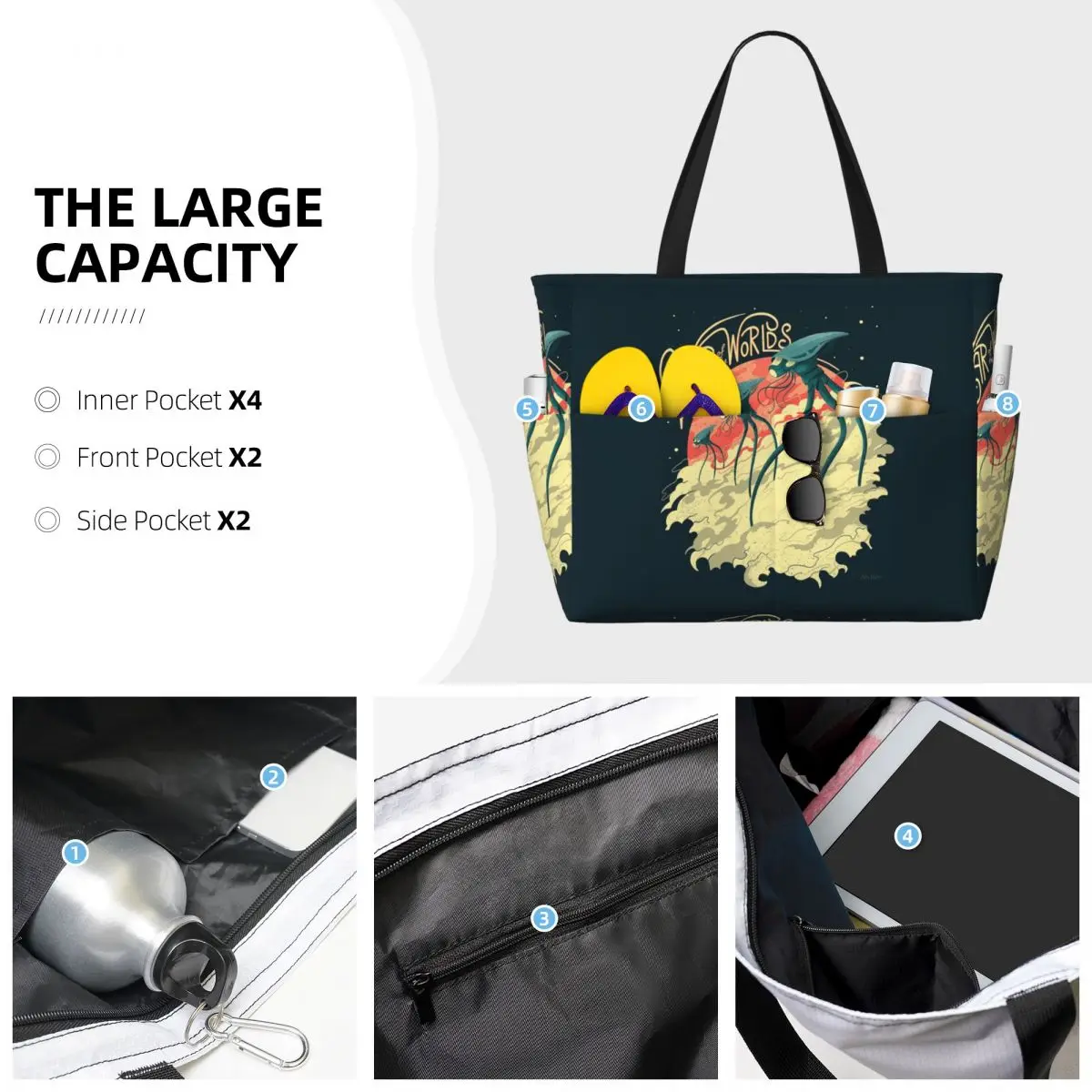 War Of The Worlds Beach Tote B - Yoga Fitness World 评论和价格