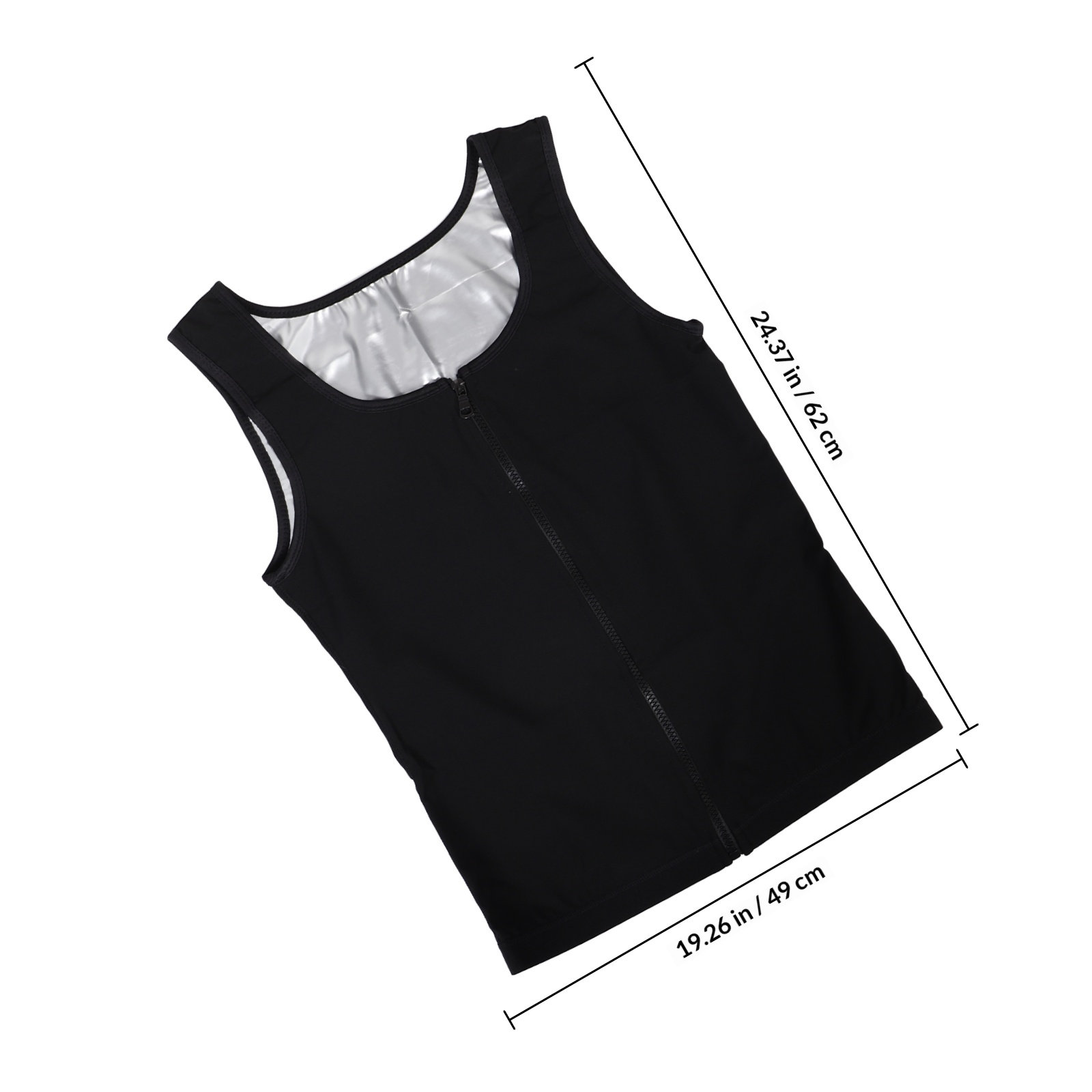 Men's Sweat Vest Zip-Up Compre - Yoga Fitness Workout 评论和价格
