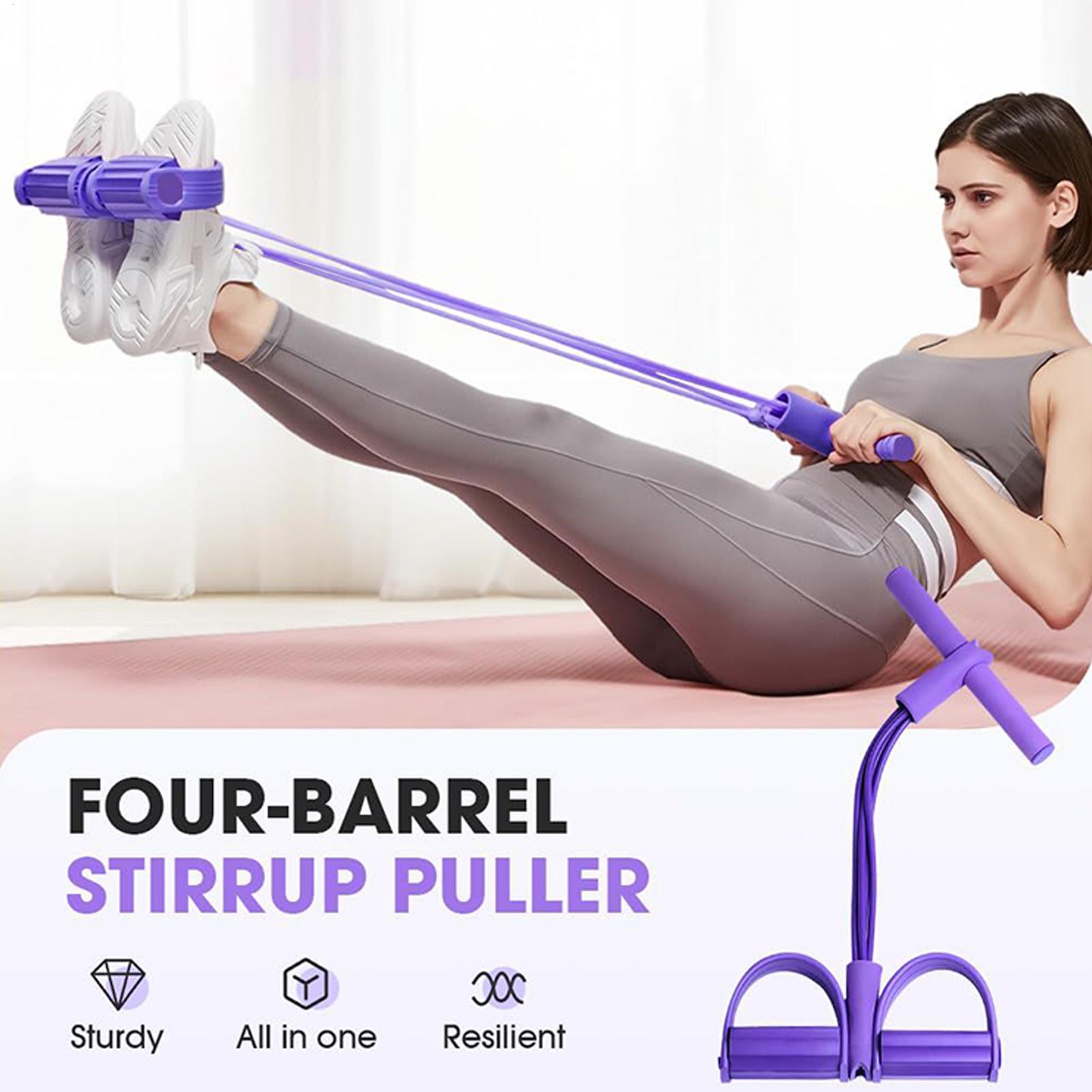 Resistance Bands 4-Tube Yoga P - Yoga Pedal Puller Fitness Equipment 评论和价格
