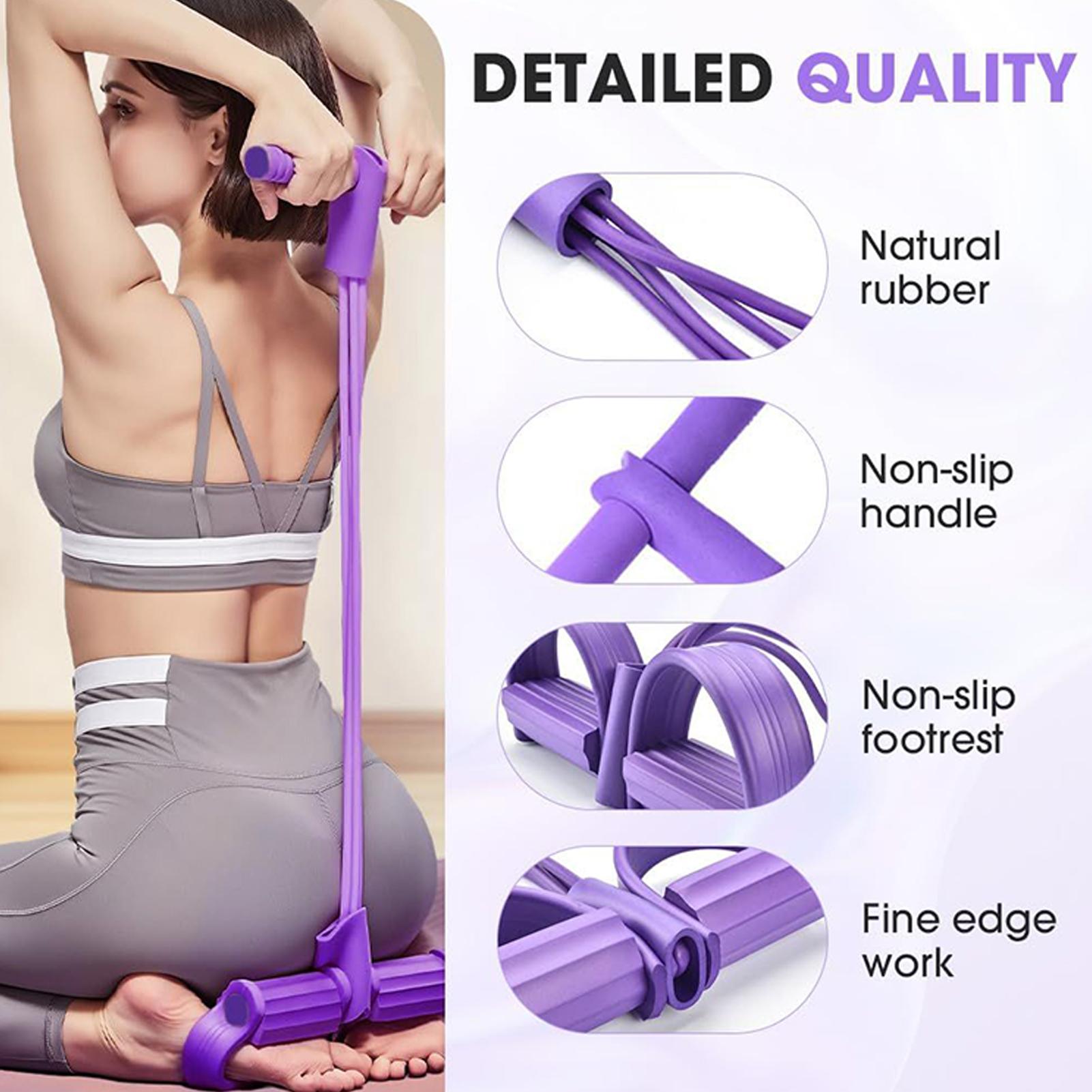 Resistance Bands 4-Tube Yoga P - Yoga Pedal Puller Fitness Equipment 评论和价格