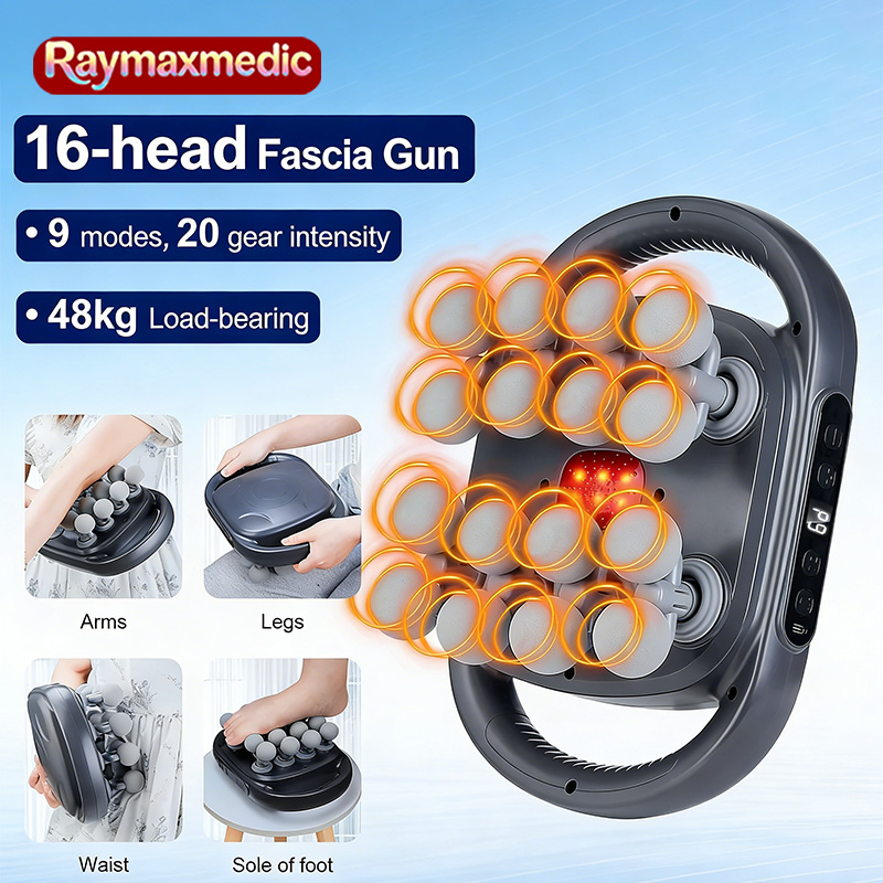 Customizable 16-Head Fascia Gu - Vibration Massage Gun 评论和价格