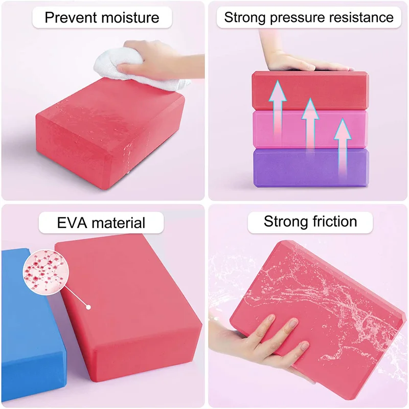 Yoga Building Blocks Cubes Pil - Yoga Fitness Board 评论和价格